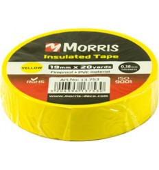 ΤΑΙΝΙΑ ΜΟΝΩΤΙΚΗ MORRIS, 19mmX20yards,x0.18mm, ΚΙΤΡΙΝΗ