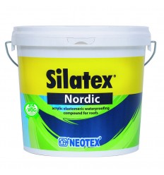 SILATEX NORDIC ΑΚΡΥΛΙΚΟ ΕΠAΛEΙΠΤΙΚΟ ΣΤΕΓΑΝΩΤΙΚΟ ΤΑΡΑΤΣΩΝ NEOTEX 12KG