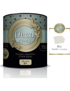 Deco Chalk Paint Χρώμα Κιμωλίας B71 Χαλαζίας Γκρι 750ml