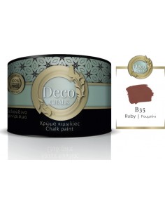 Deco Chalk Paint Χρώμα Κιμωλίας B35 Ρουμπίνι Κόκκινο 375ml