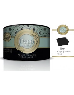 Deco Chalk Paint Χρώμα Κιμωλίας B05 Όνυξ Μαύρο 375ml