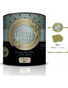 Deco Chalk Paint Χρώμα Κιμωλίας B67 Ολιβίτης Χακί 750ml