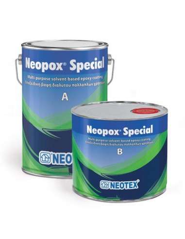 NEOTEX NEOPOX SPECIAL 5kg (3,75kg + 1,25kg ) - Εποξειδικό ΛΕΥΚΟ Χρώμα 2 συστατικών