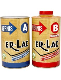 ER-LAC Βερνίκι Πατώματος Vernis Γυαλιστερό 2.5lt (A+B)