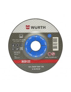 WURTH ΔΙΣΚΟΣ ΛΕΙΑΝΣΗΣ RL ΜΠΛΕ 125Χ6,0Χ22,23MM RED LINE