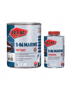 ER-LAC Χρώμα Σκαφών S-86 Marine Top Coat Λευκό Σατινέ 1Lt...