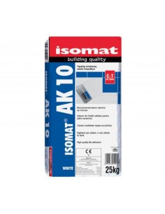 ISOMAT AK-10 ΚΟΛΛΑ ΠΛΑΚΙΔΙΩΝ 25KG ΛΕΥΚΗ