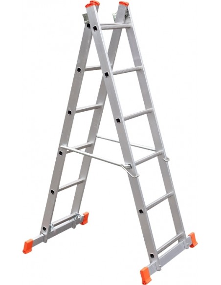 Palbest Διπλή Σκάλα 8507 Αλουμινίου (Σκαλωσιά MINI) 2x6 Σκαλιά