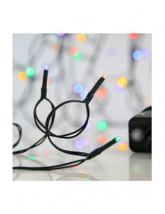 100 Λαμπάκια LED 4.95μ Πολύχρωμα σε Σειρά με Πράσινο... 2