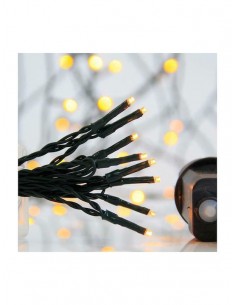 400 Λαμπάκια LED 19.95μ Θερμό Λευκό σε Σειρά με Πράσινο... 2