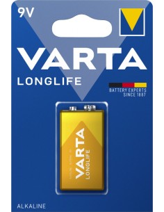ΜΠΑΤΑΡΙΑ ΑΛΚΑΛΙΚΗ ΜΑΚΡΑΣ ΔΙΑΡΚΕΙΑΣ ΠΛΑΚΕ 9V VARTA - 40335