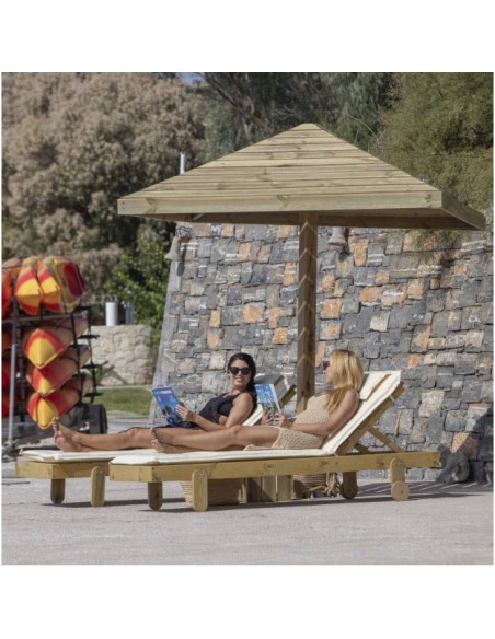 ΟΜΠΡΕΛΑ ΠΑΡΑΛΙΑΣ ΞΥΛΙΝΗ 200 X 200ΕΚ.