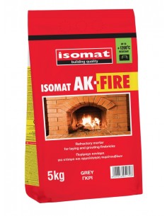 ISOMAT - AK-FIRE ΠΥΡΙΜΑΧΟ ΚΟΝΙΑΜΑ ΓΙΑ ΠΥΡΟΤΟΥΒΛΑ ΓΚΡΙ 5kg