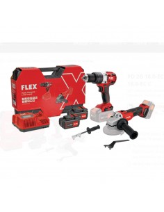FLEX 18V ΣΕΤ ΚΡΟΥΣΤΙΚΟ ΔΡΑΠΑΝΟΚΑΤΣΑΒΙΔΟ & ΓΩΝΙΑΚΟΣ ΤΡΟΧΟΣ...