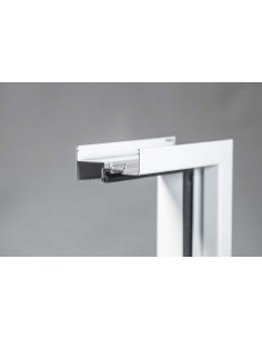 ΠΟΡΤΑ ΑΒΑΦΗ MDF ΜΕ ΚΑΣΩΜΑ ΑΛΟΥΜΙΝΙΟΥ ΠΑΧΟΥΣ 100MM ΛΕΥΚΟ 2