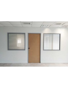 ΠΟΡΤΑ ΑΒΑΦΗ MDF ΜΕ ΚΑΣΩΜΑ ΑΛΟΥΜΙΝΙΟΥ ΠΑΧΟΥΣ 100MM ΛΕΥΚΟ