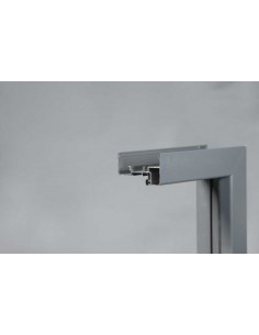 ΠΟΡΤΑ ΑΒΑΦΗ MDF ΜΕ ΚΑΣΩΜΑ ΑΛΟΥΜΙΝΙΟΥ ΠΑΧΟΥΣ 75MM ΓΚΡΙ 2