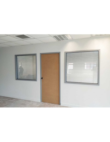ΠΟΡΤΑ ΑΒΑΦΗ MDF ΜΕ ΚΑΣΩΜΑ ΑΛΟΥΜΙΝΙΟΥ ΠΑΧΟΥΣ 100MM ΓΚΡΙ