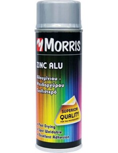 Morris Σπρέι Γαλβανισμού Zinc Alu με Γυαλιστερό Εφέ Ασημί...