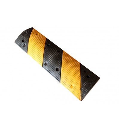Σαμαράκι δρόμων από ελαστικό με μήκος 100cm x πλάτος 30cm x ύψος 4,5cm (μεσαίο τμήμα μαύρο-κίτρινο) KSR-210M