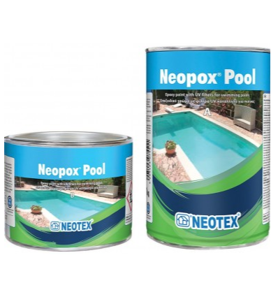 Neopox Pool Λευκό (A+Β) 5kg Εποξειδική βαφή πισίνας