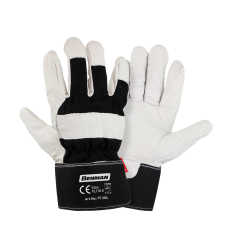 ΓΑΝΤΙΑ ΔΕΡΜΑ ΤΡΑΓΟΥ+ COTTON ΥΦΑΣΜΑ XL/10,5   BENMAN