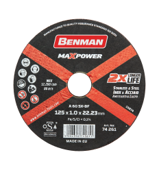 ΔΙΣΚΟΣ ΚΟΠΗΣ INOX-CD MAXPOWER BENMAN 180x1.6mm