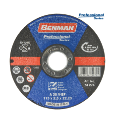ΔΙΣΚΟΣ ΚΟΠΗΣ ΣΙΔΗΡΟΥ PROFESSIONAL BENMAN 115x2.5mm